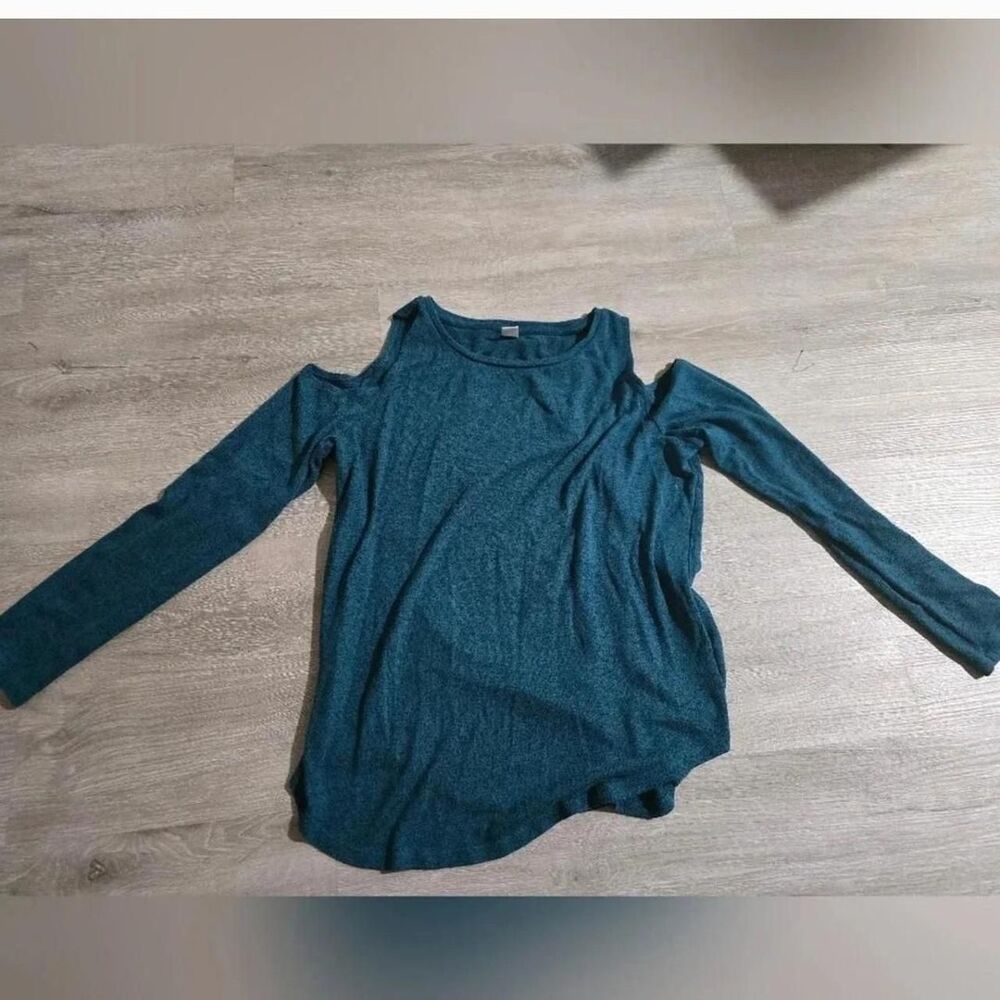 Old-navy Women's Blue and Green Shirt